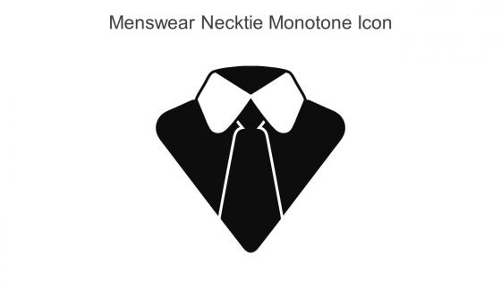 Menswear Necktie Monotone Icon In Powerpoint Pptx Png And Editable Eps Format