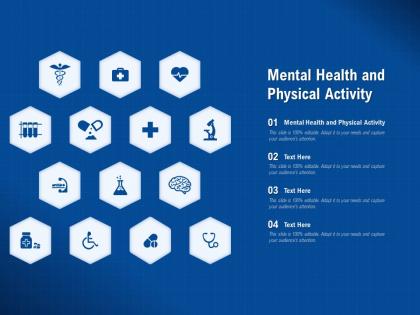 Mental health and physical activity ppt powerpoint presentation professional sample