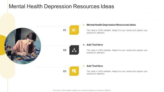 Mental Health Depression Resources Ideas In Powerpoint And Google Slides Cpb
