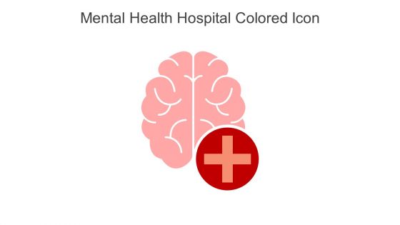 Mental Health Hospital Colored Icon In Powerpoint Pptx Png And Editable Eps Format