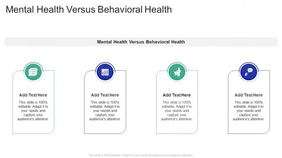 Mental Health Versus Behavioral Health In Powerpoint And Google Slides Cpb
