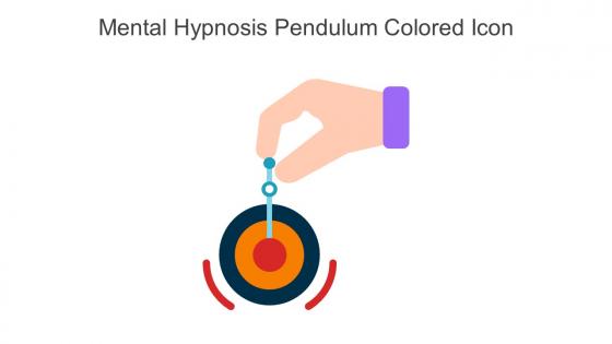 Mental Hypnosis Pendulum Colored Icon In Powerpoint Pptx Png And Editable Eps Format