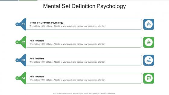 Mental Set Definition Psychology In Powerpoint And Google Slides Cpb