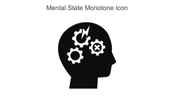 Mental State Monotone Icon In Powerpoint Pptx Png And Editable Eps Format