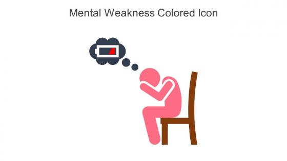 Mental Weakness Colored Icon In Powerpoint Pptx Png And Editable Eps Format