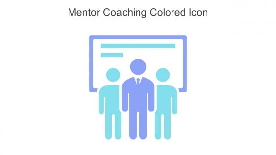 Mentor Coaching Colored Icon In Powerpoint Pptx Png And Editable Eps Format