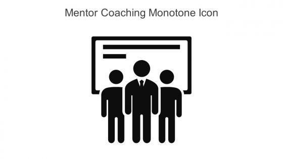 Mentor Coaching Monotone Icon In Powerpoint Pptx Png And Editable Eps Format