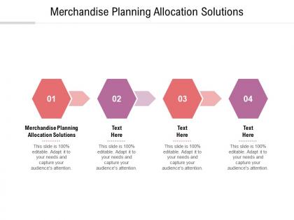 Merchandise planning allocation solutions ppt powerpoint presentation portfolio graphics tutorials cpb
