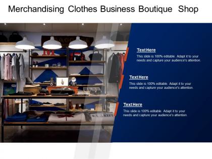 Merchandising clothes business boutique shop
