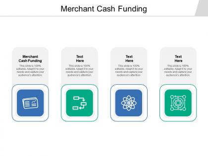 Merchant cash funding ppt powerpoint presentation microsoft cpb