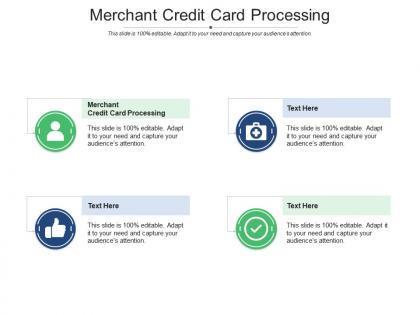 Merchant credit card processing ppt powerpoint presentation infographics summary cpb