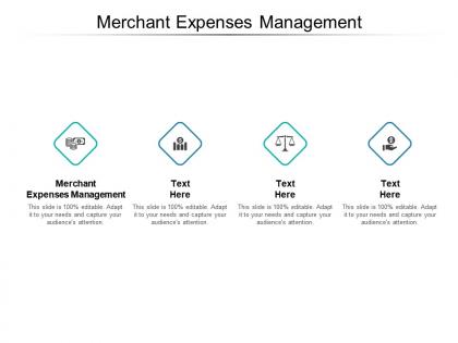 Merchant expenses management ppt powerpoint presentation file layout cpb