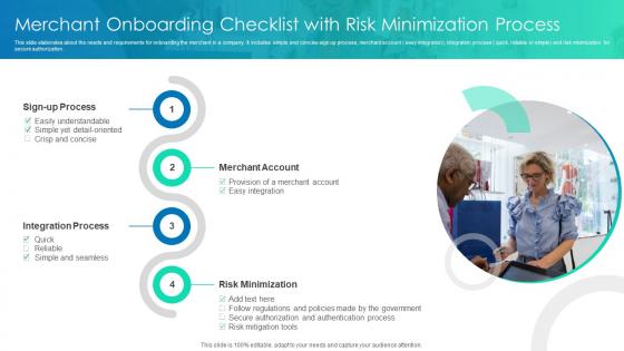 Merchant Onboarding Checklist With Risk Minimization Process