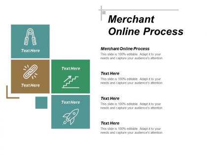 Merchant online process ppt powerpoint presentation infographics slideshow cpb