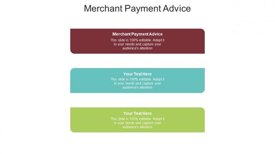 Merchant payment advice ppt powerpoint presentation infographics cpb