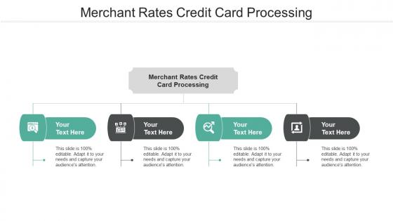 Merchant rates credit card processing ppt powerpoint presentation ideas graphics cpb