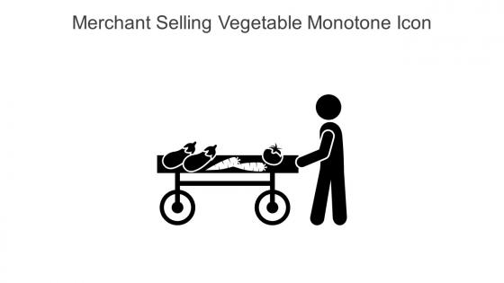 Merchant Selling Vegetable Monotone Icon In Powerpoint Pptx Png And Editable Eps Format