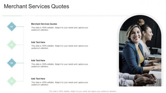 Merchant Services Quotes In Powerpoint And Google Slides Cpb