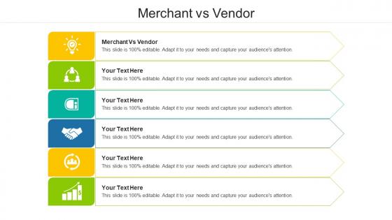 Merchant vs vendor ppt powerpoint presentation summary infographic template cpb