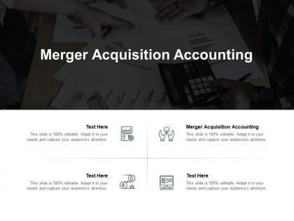 Merger acquisition accounting ppt powerpoint presentation professional summary cpb