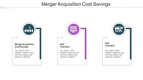 Merger Acquisition Cost Savings In Powerpoint And Google Slides Cpb