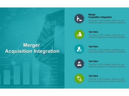 Merger acquisition integration ppt powerpoint presentation inspiration layouts cpb