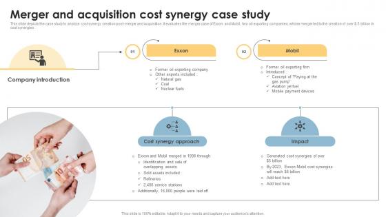 Merger And Acquisition Cost Synergy Case Study