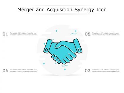 Merger and acquisition synergy icon