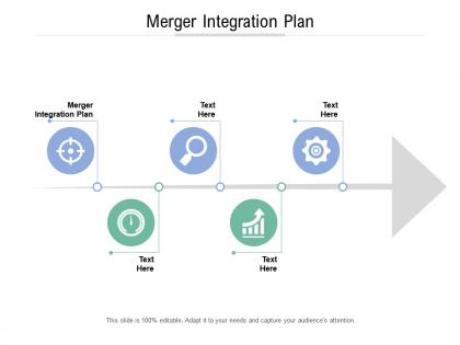 Merger integration plan ppt powerpoint presentation model show cpb