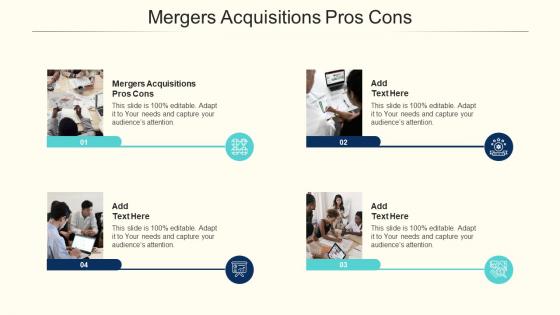 Mergers Acquisitions Pros Cons In Powerpoint And Google Slides Cpb
