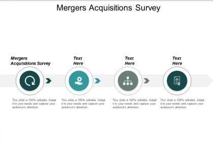 Mergers acquisitions survey ppt slides clipart cpb