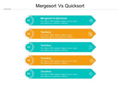 Mergesort vs quicksort ppt powerpoint presentation ideas templates cpb