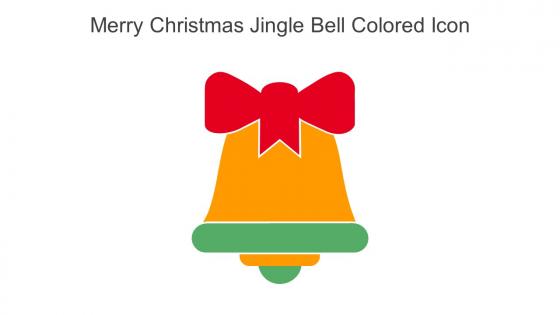 Merry Christmas Jingle Bell Colored Icon In Powerpoint Pptx Png And Editable Eps Format