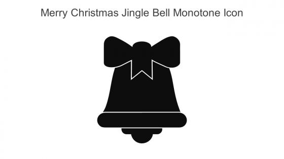 Merry Christmas Jingle Bell Monotone Icon In Powerpoint Pptx Png And Editable Eps Format