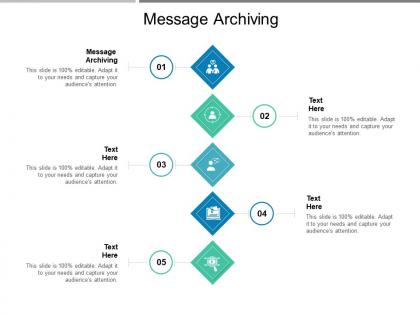 Message archiving ppt powerpoint presentation infographics portfolio cpb