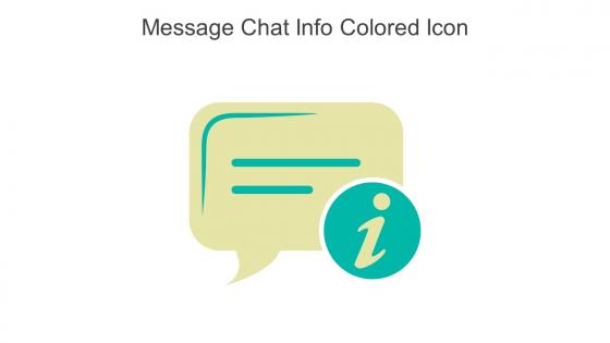 Message Chat Info Colored Icon In Powerpoint Pptx Png And Editable Eps Format