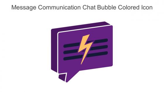Message Communication Chat Bubble Colored Icon In Powerpoint Pptx Png And Editable Eps Format