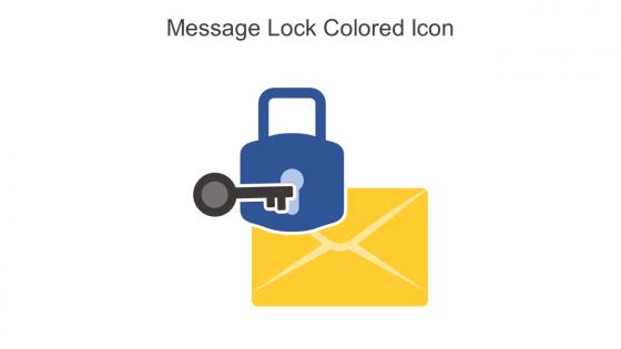 Message Lock Colored Icon In Powerpoint Pptx Png And Editable Eps Format