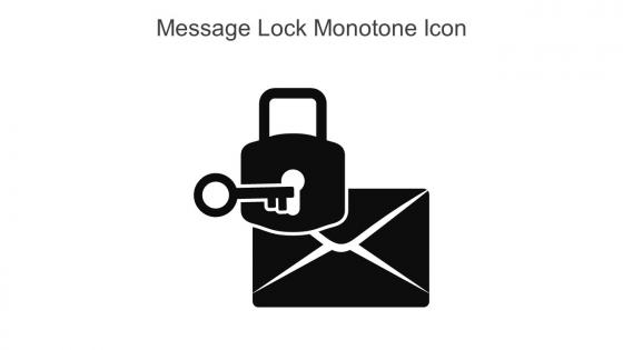 Message Lock Monotone Icon In Powerpoint Pptx Png And Editable Eps Format