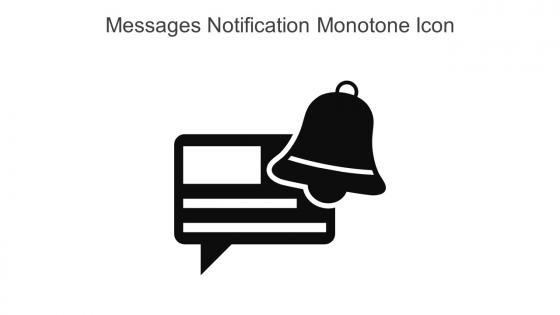 Messages Notification Monotone Icon In Powerpoint Pptx Png And Editable Eps Format