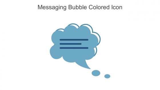 Messaging Bubble Colored Icon In Powerpoint Pptx Png And Editable Eps Format