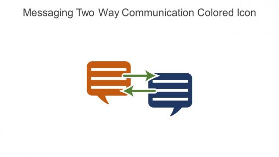 Messaging Two Way Communication Colored Icon In Powerpoint Pptx Png And Editable Eps Format