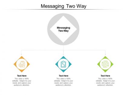 Messaging two way ppt powerpoint presentation ideas files cpb
