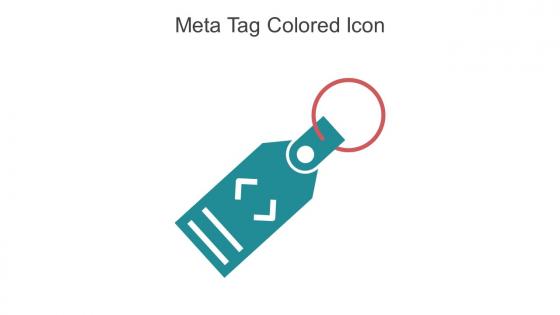 Meta Tag Colored Icon In Powerpoint Pptx Png And Editable Eps Format