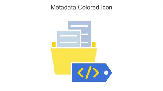 Metadata Colored Icon In Powerpoint Pptx Png And Editable Eps Format
