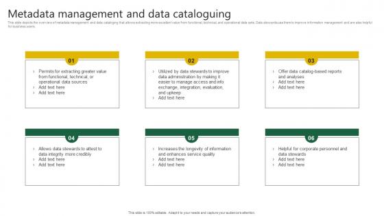 Metadata Management And Data Cataloguing Stewardship By Project Model