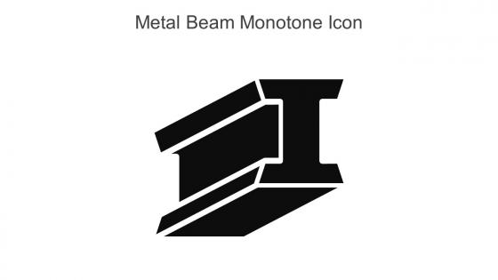 Metal Beam Monotone Icon In Powerpoint Pptx Png And Editable Eps Format