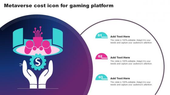 Metaverse Cost Icon For Gaming Platform