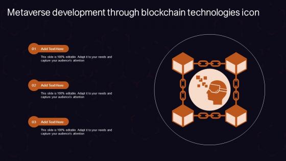 Metaverse Development Through Blockchain Technologies Icon