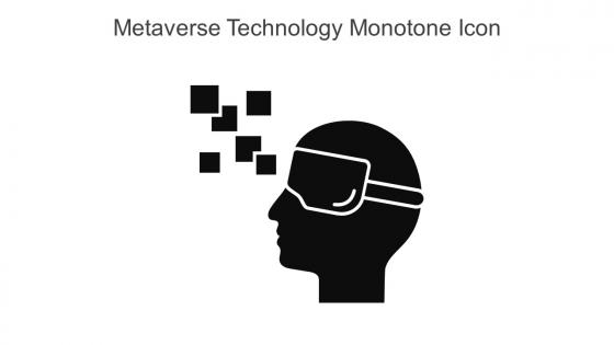 Metaverse Technology Monotone Icon In Powerpoint Pptx Png And Editable Eps Format